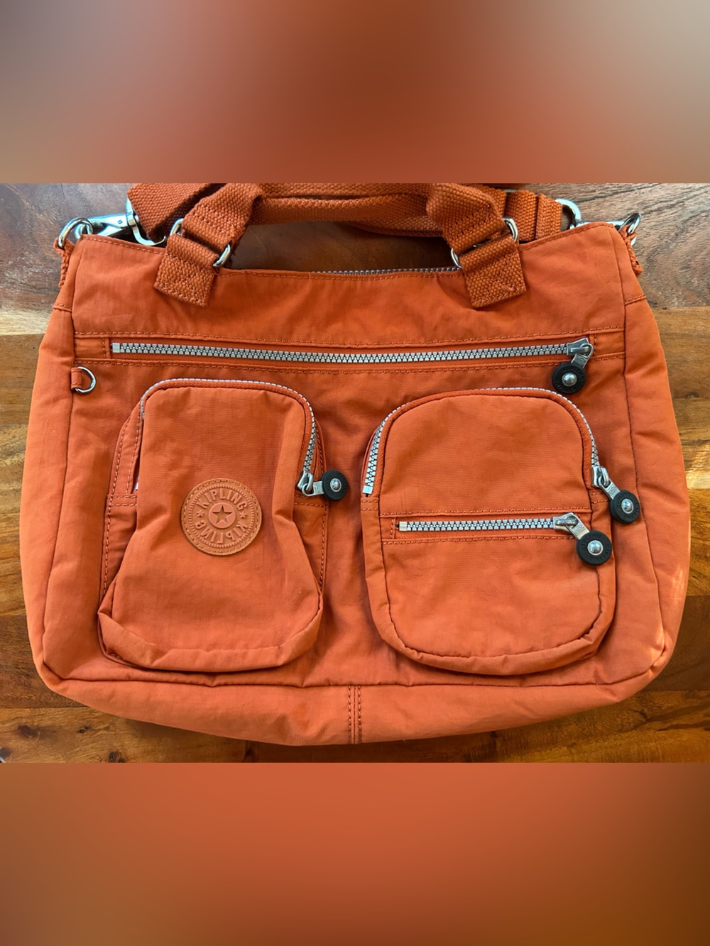 Kipling Crossbody Bag Rust Orange